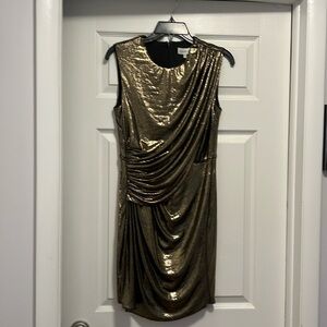 Never worn. Halston Tiara Mini Dress.